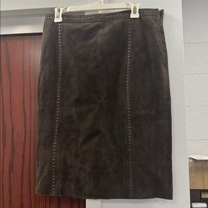 Michael Kors new Brown Suede Skirt